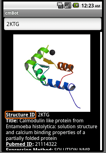 cmBot PDB app data