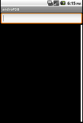 emkPDB Screenshot Suchfeld Search